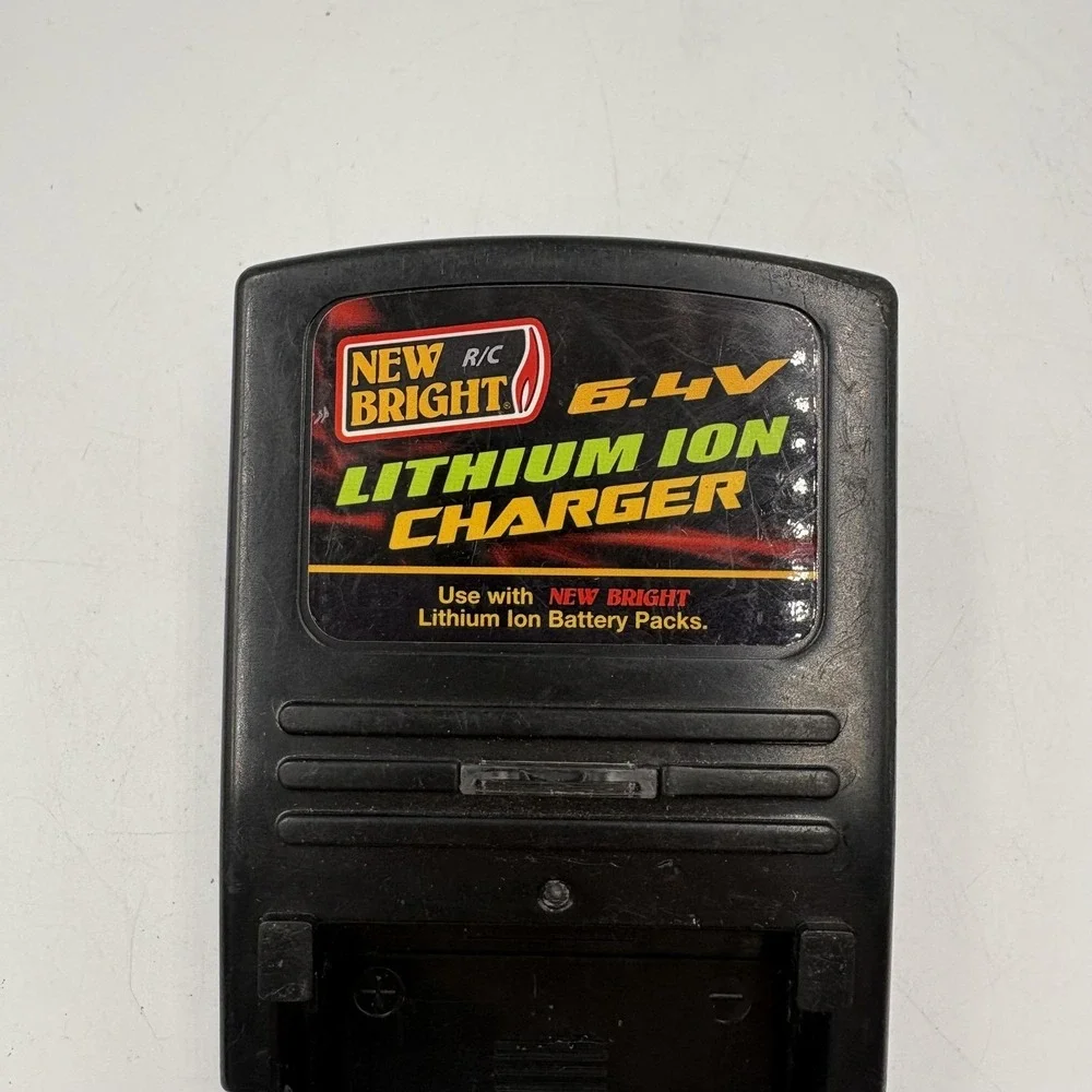 New Bright R/C 6.4V Lithium Ion Battery Charger Black‎ RC Toy Car Replacement